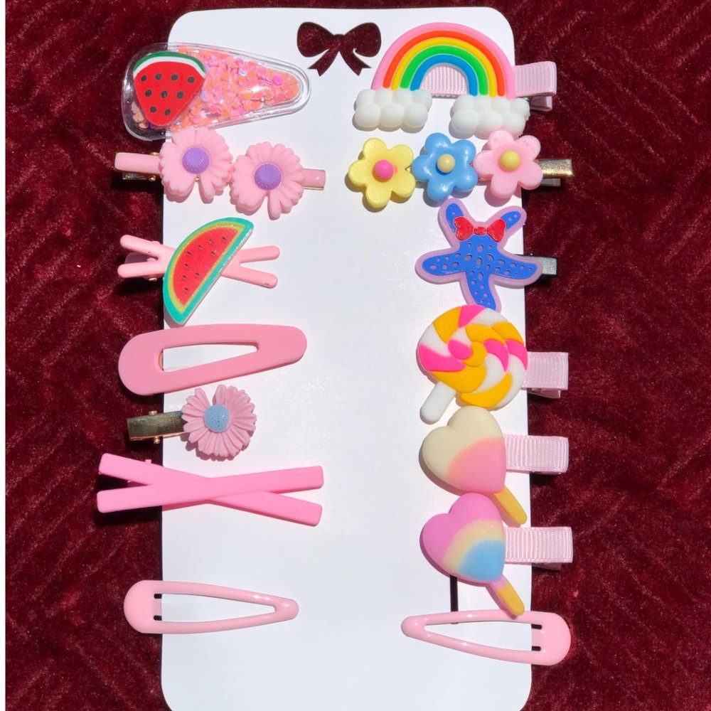 14pcs hair clips/ hair pins